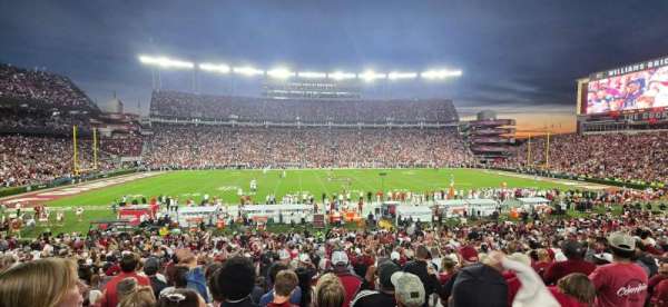 Williams-Brice Stadium, section: 20, row: 27, seat: 1