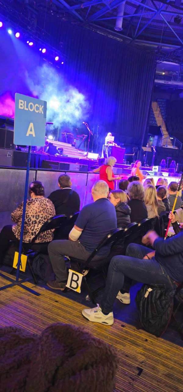 Motorpoint Arena Nottingham, section: 4, row: A, seat: 15