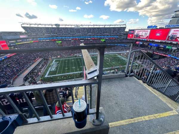 Gillette Stadium, section: 312, row: 8, seat: 1
