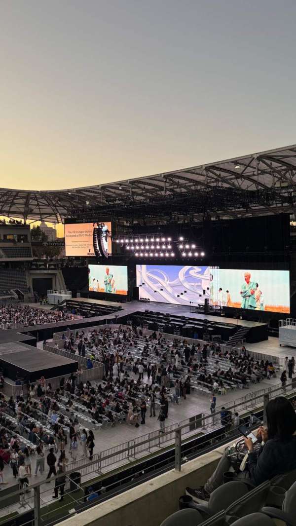 BMO Stadium, section: Mid Field Box 2, row: 3, seat: 17