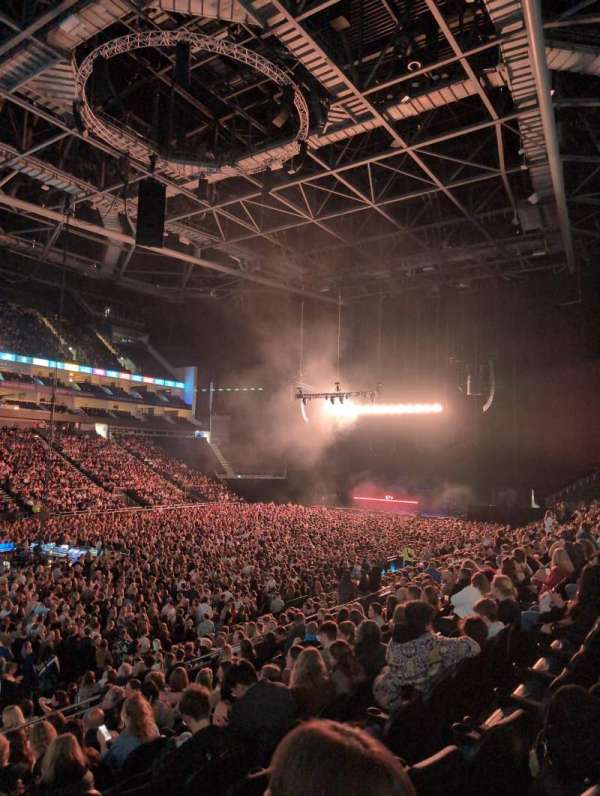 The O2, London, section: 110, row: S, seat: 284