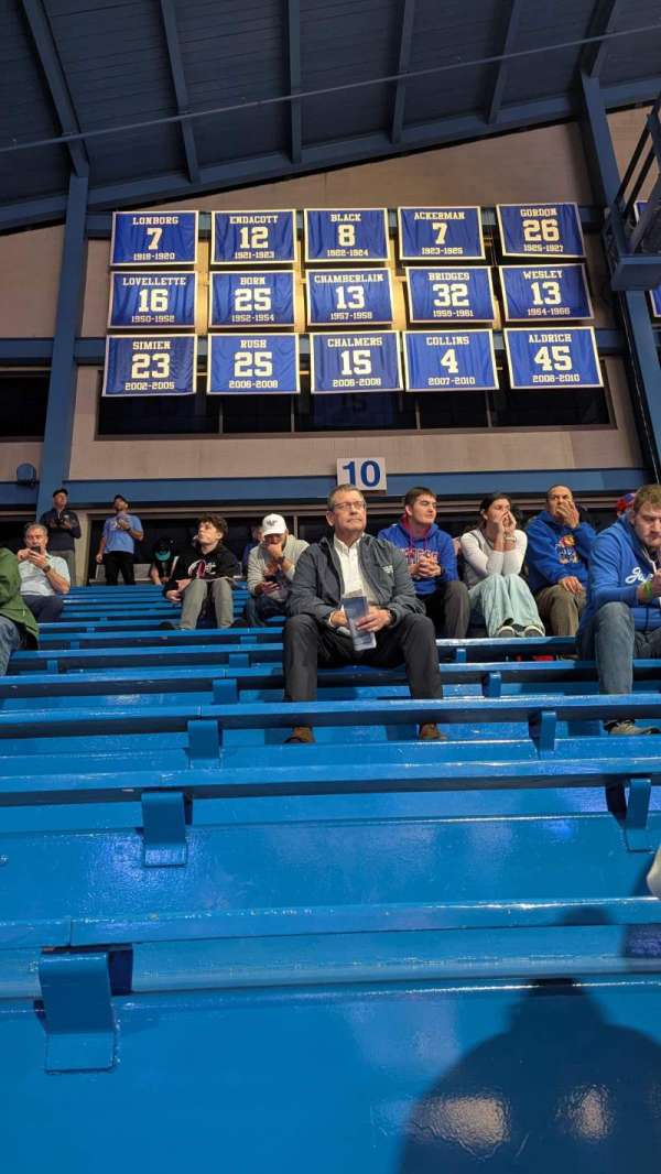 Allen Fieldhouse, section: 10, row: 12, seat: 8