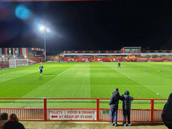 Wham Stadium, section: G, row: F, seat: 170
