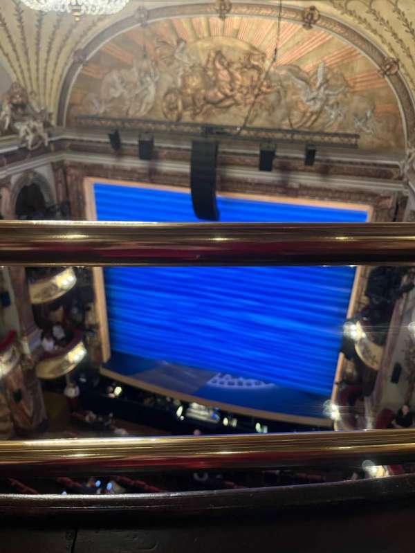 Novello Theatre, section: Balcony, row: A, seat: 5