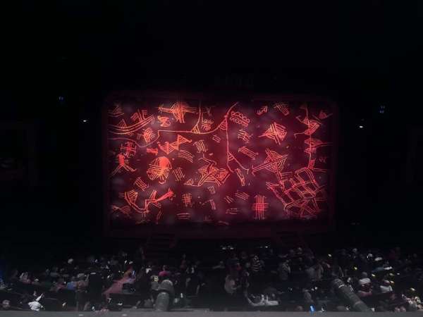 Minskoff Theatre, section: Mezzanine, row: A, seat: 118