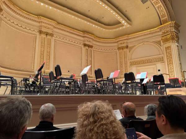 Carnegie Hall, section: Parquet L, row: C, seat: 15