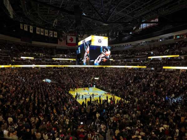Ball Arena, section: 250, row: 1, seat: 12