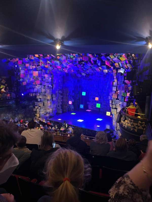Cambridge Theatre, section: Dress circle, row: F, seat: 1
