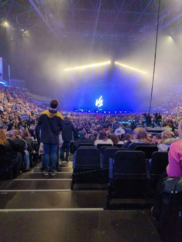 The O2, London, section: 106, row: G, seat: 179