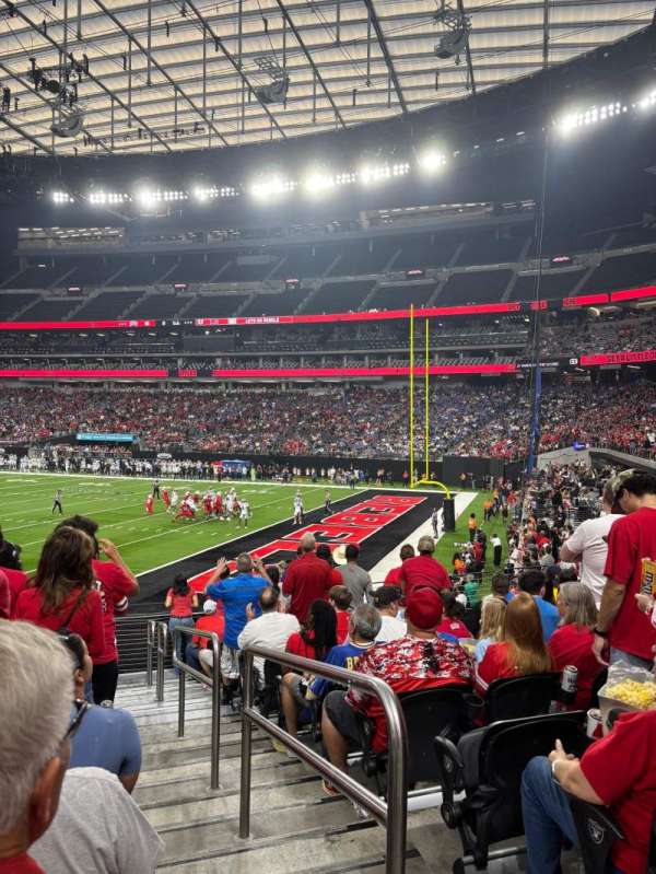 Allegiant Stadium, section: 106, row: 12, seat: 1
