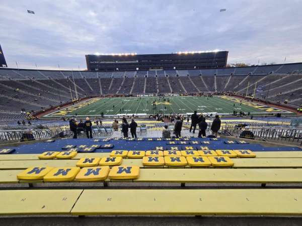 Michigan Stadium, section: 1, row: 68, seat: 1
