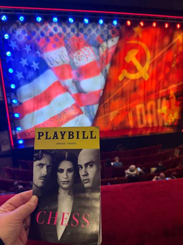 Imperial Theatre, section: Front Mezzanine LC, row: A, seat: 207
