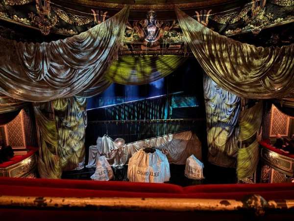 His Majesty's Theatre, London, section: Grand Circle, row: A, seat: 21