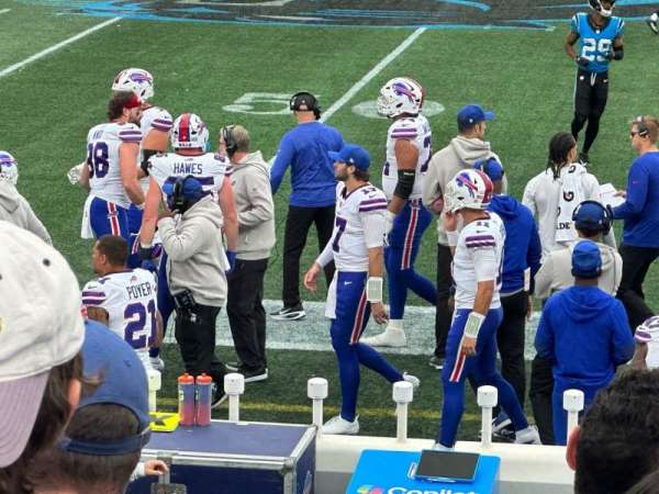 Bank of America Stadium, section: 111, row: 8, seat: 22