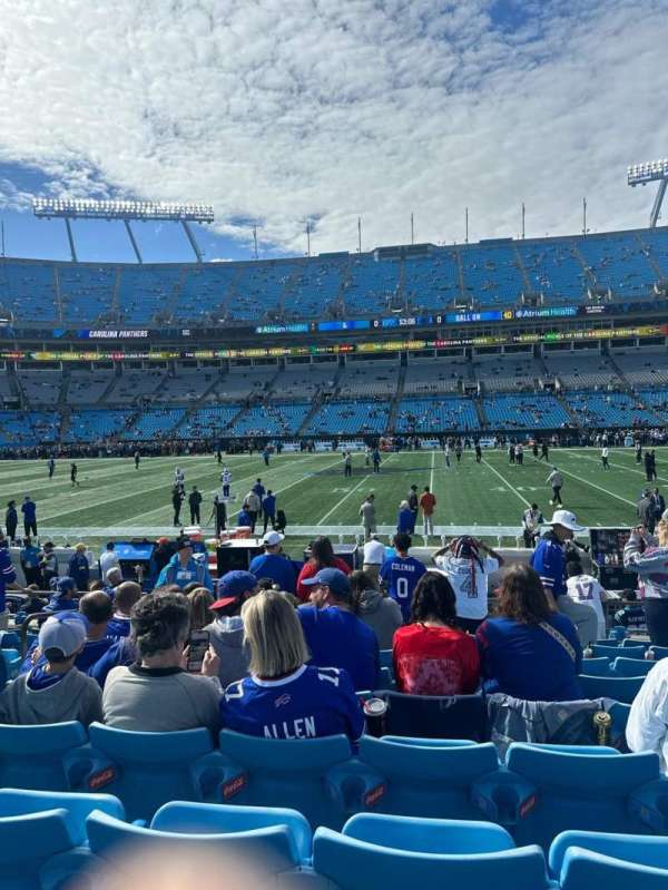Bank of America Stadium, section: 111, row: 8, seat: 22