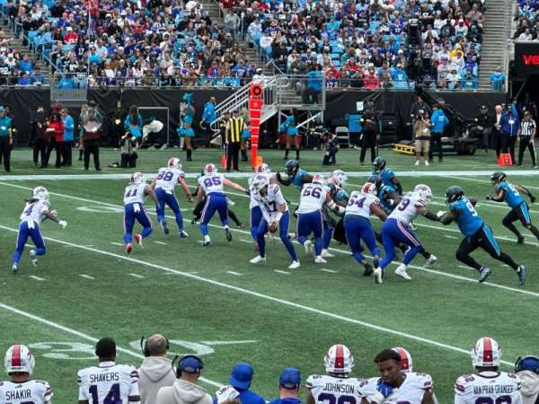 Bank of America Stadium, section: 111, row: 8, seat: 22