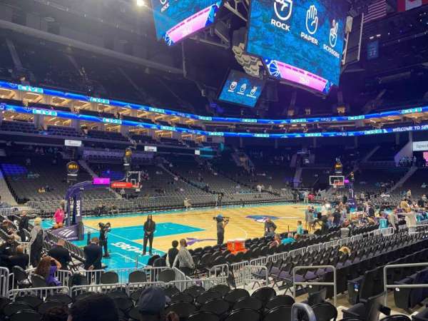 Spectrum Center, section: 107, row: J, seat: 10