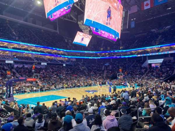 Spectrum Center, section: 107, row: J, seat: 10