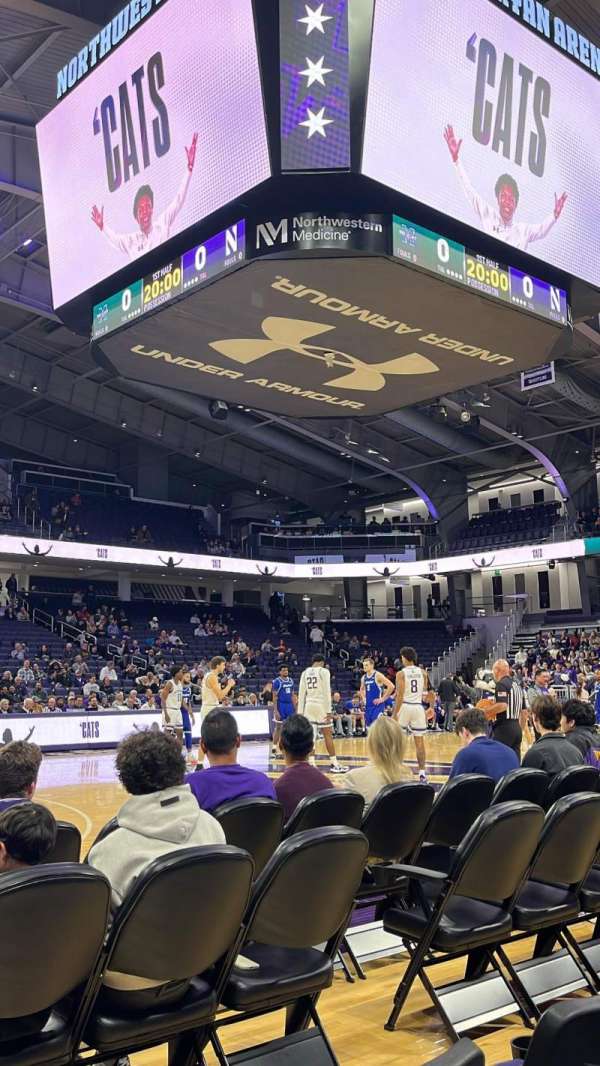 Welsh-Ryan Arena, section: 101, row: 3, seat: 6