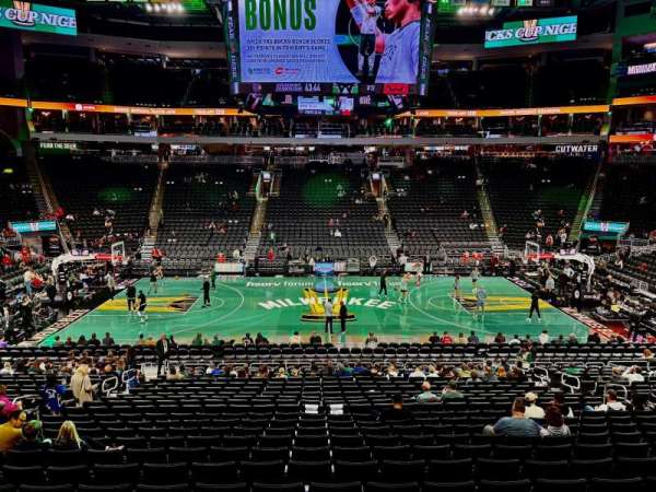 Fiserv Forum, section: 106, row: 15, seat: 10