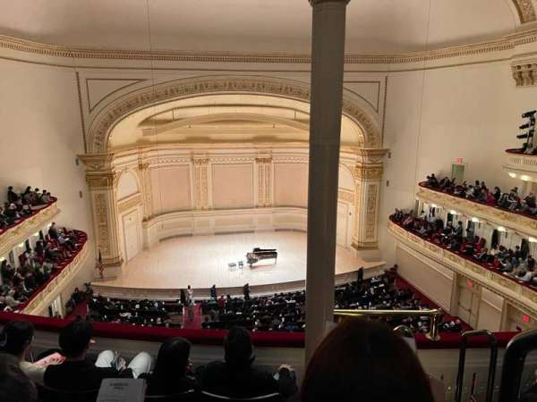 Carnegie Hall, section: Dress Circle LC, row: DD, seat: 1