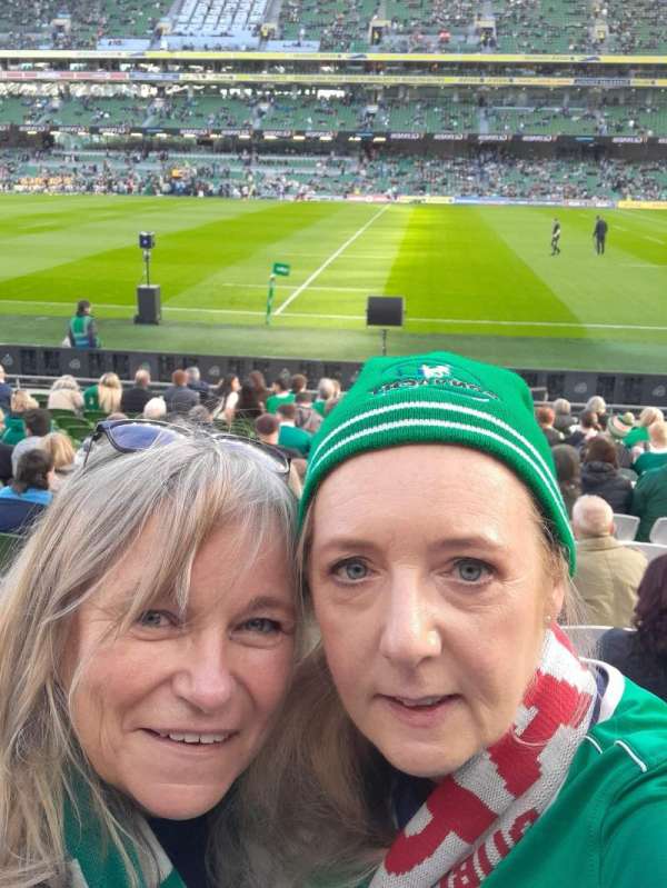 Aviva Stadium, section: 107, row: R, seat: 3