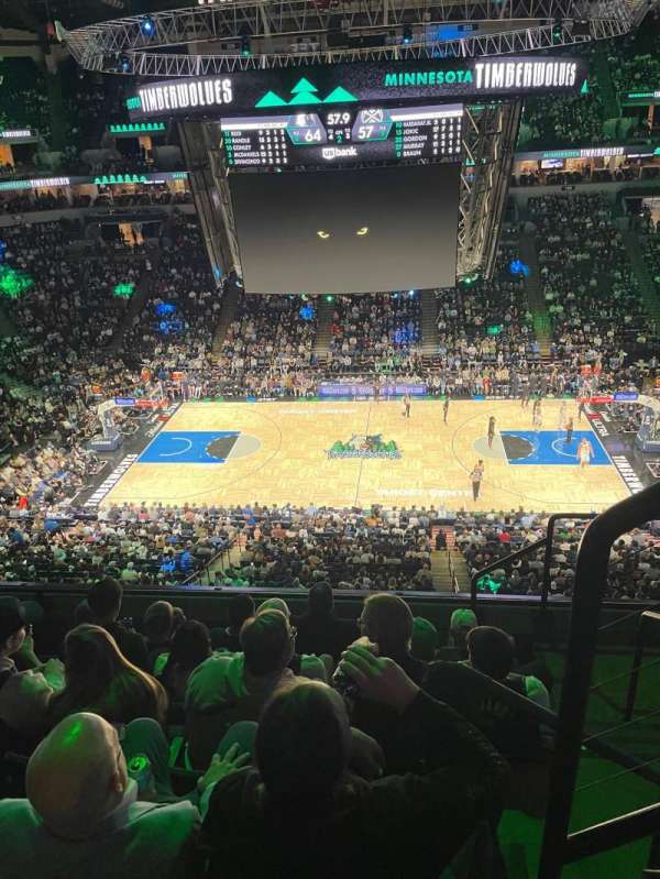 Target Center, section: 211, row: F, seat: 1
