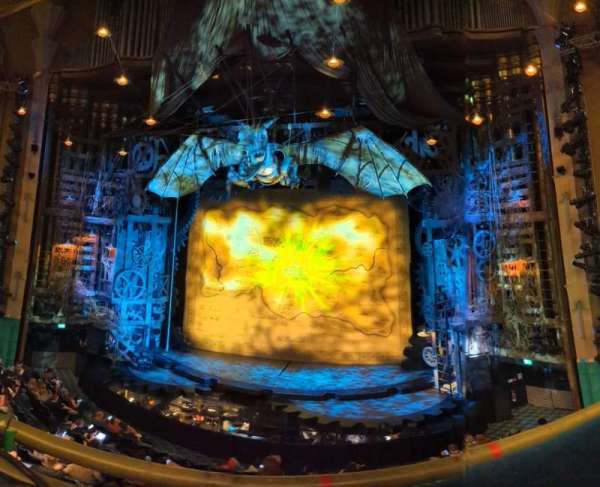 Apollo Victoria Theatre, section: Dress Circle, row: A, seat: 17