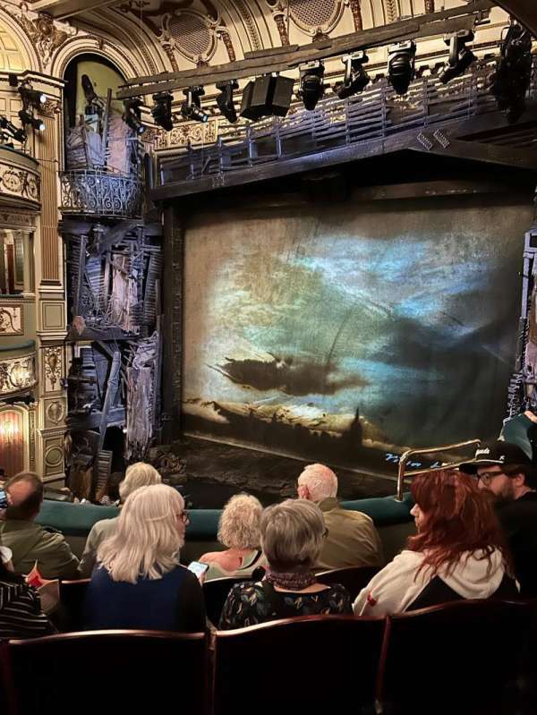 Sondheim Theatre, West End, section: Dress Circle, row: D, seat: 4