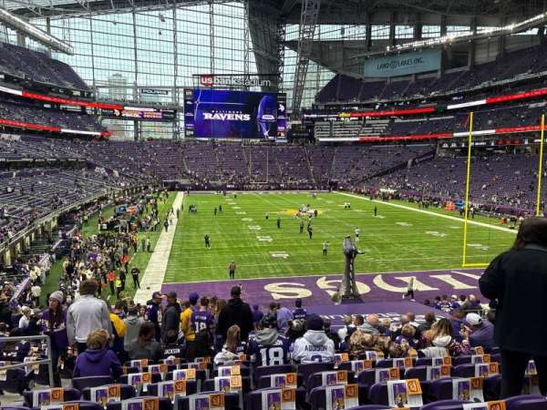 U.S. Bank Stadium, section: 122, row: 23, seat: 20