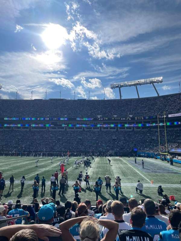 Bank of America Stadium, section: 108, row: 10, seat: 15