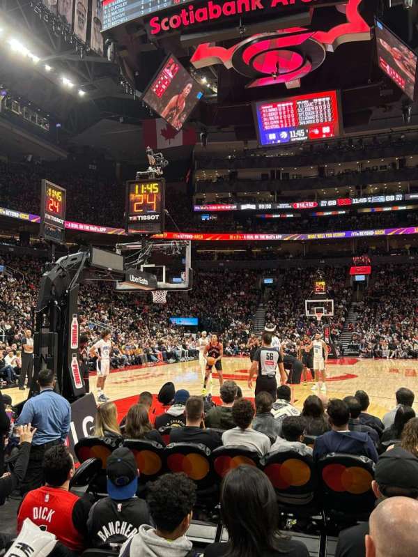 Scotiabank Arena, section: 102, row: F, seat: 3