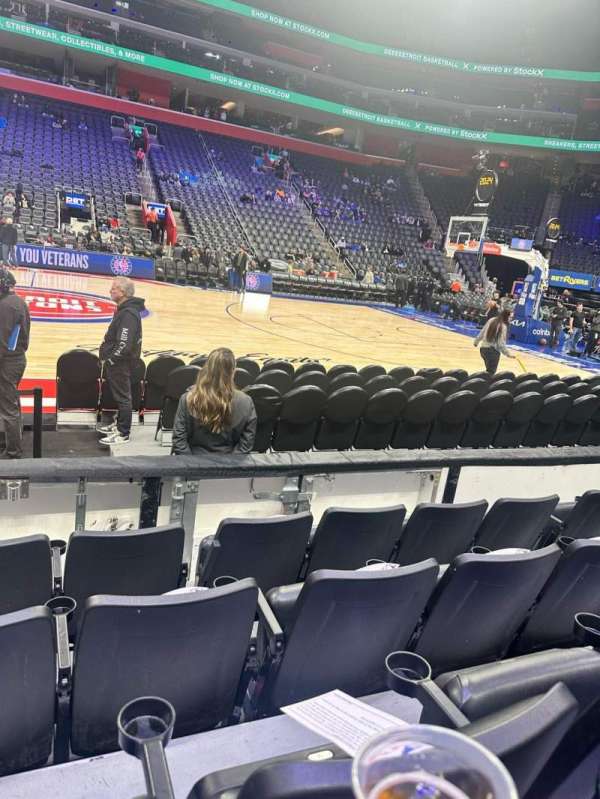 Little Caesars Arena, section: 109, row: 4, seat: 10