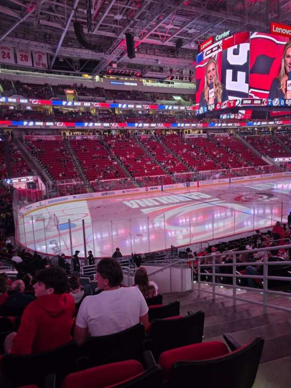 Lenovo Center, section: 108, row: V, seat: 1-2