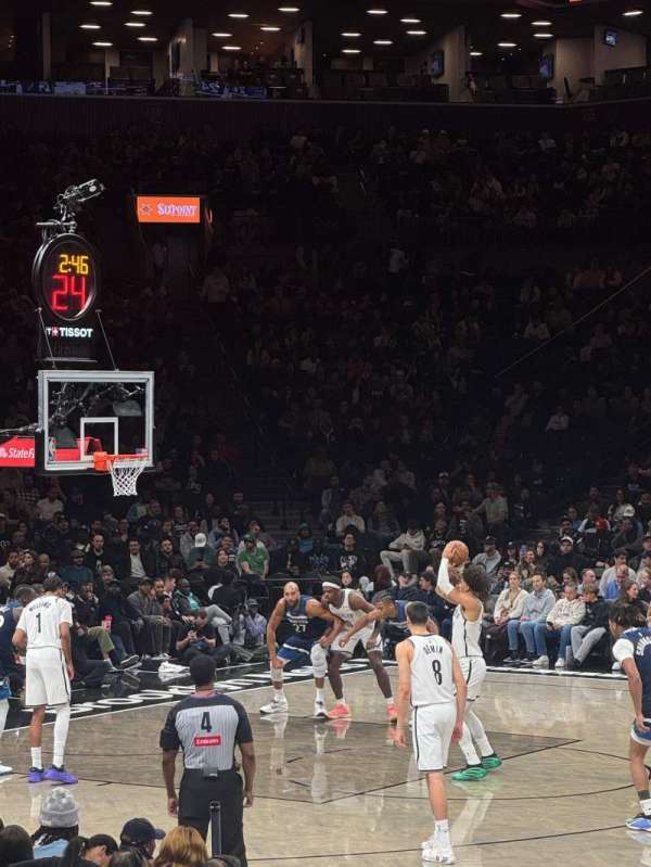 Barclays Center, section: 8, row: 6, seat: 3