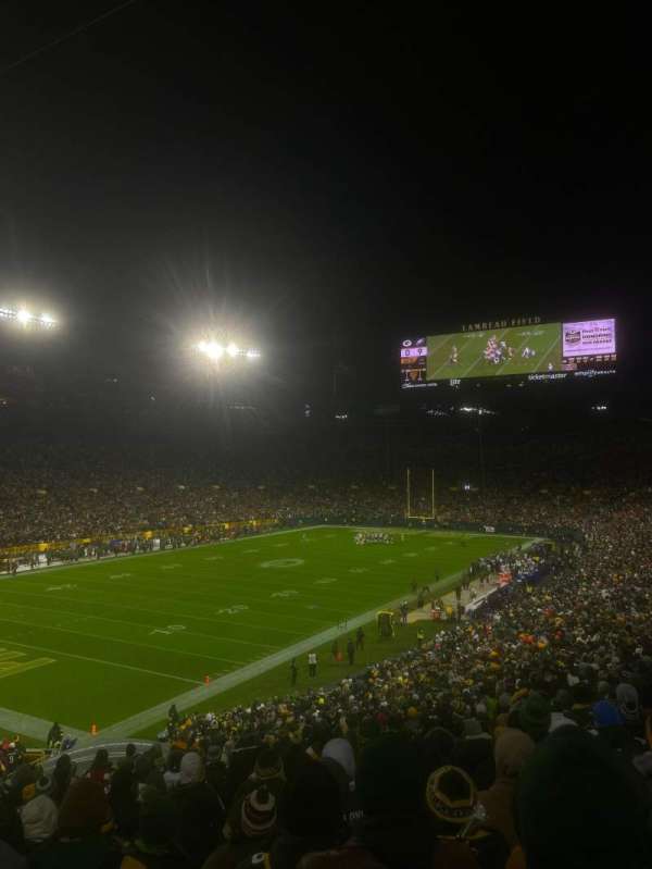Lambeau Field, section: 131, row: 45, seat: 24