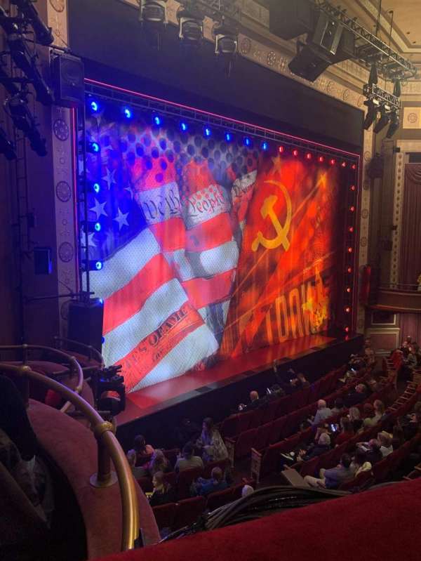 Imperial Theatre, section: Front Mezzanine L, row: A, seat: 108