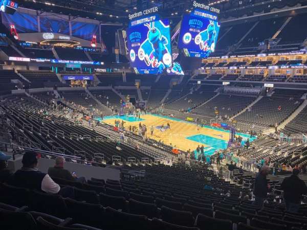 Spectrum Center, section: 103, row: DD, seat: 20
