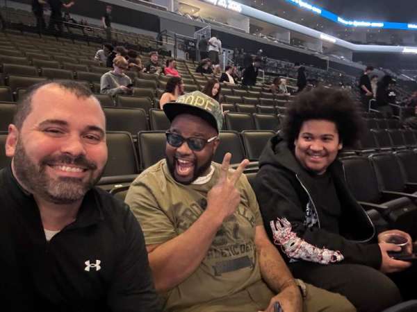 Spectrum Center, section: 104, row: 10, seat: 2