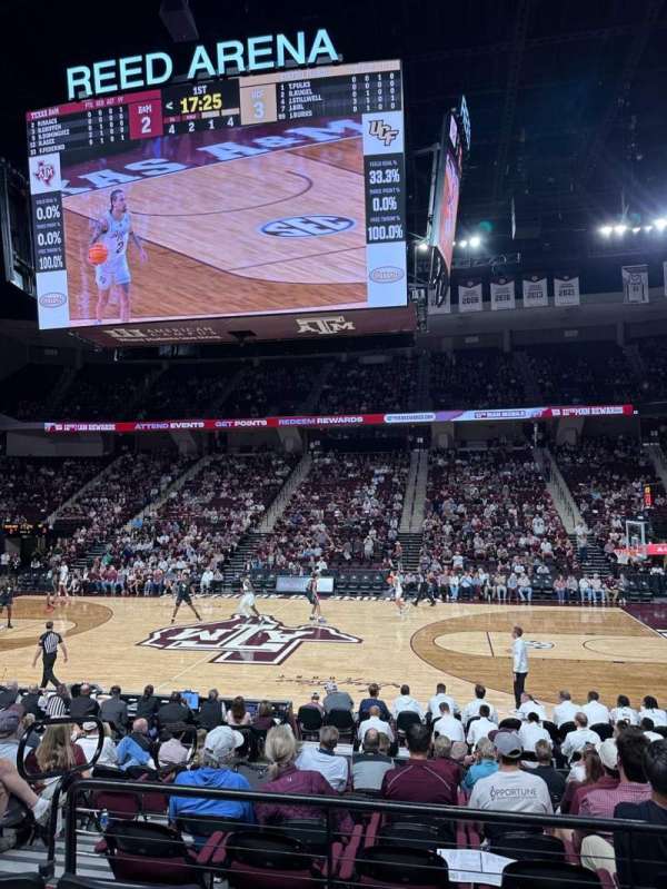 Reed Arena, section: 120, row: D
