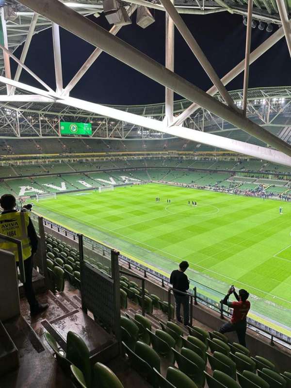 Aviva Stadium, section: 501, row: H, seat: 8