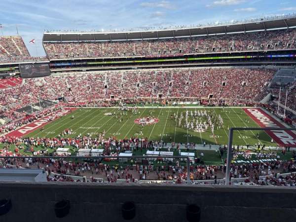 Bryant-Denny Stadium, section: U3-H, row: 2, seat: 1