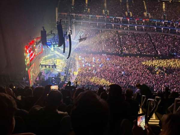 The O2, London, section: 402, row: P, seat: 481