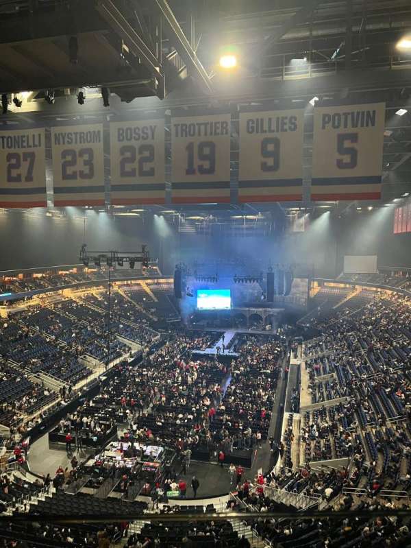 UBS Arena, section: 312, row: 1, seat: 18