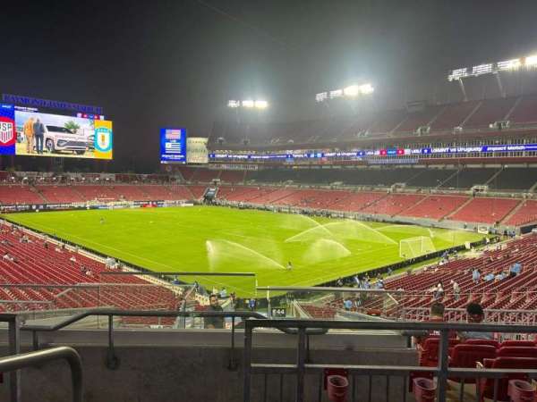 Raymond James Stadium, section: 244, row: H, seat: 1