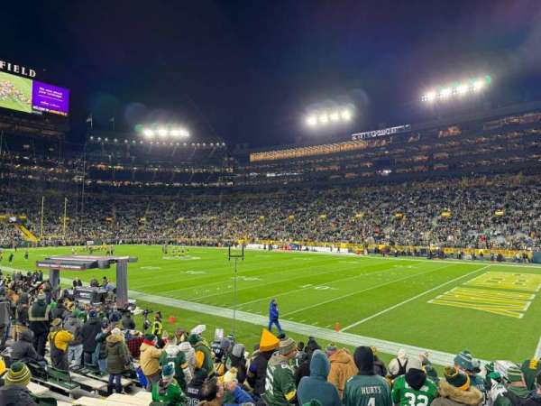 Lambeau Field, section: 109, row: 17, seat: 16