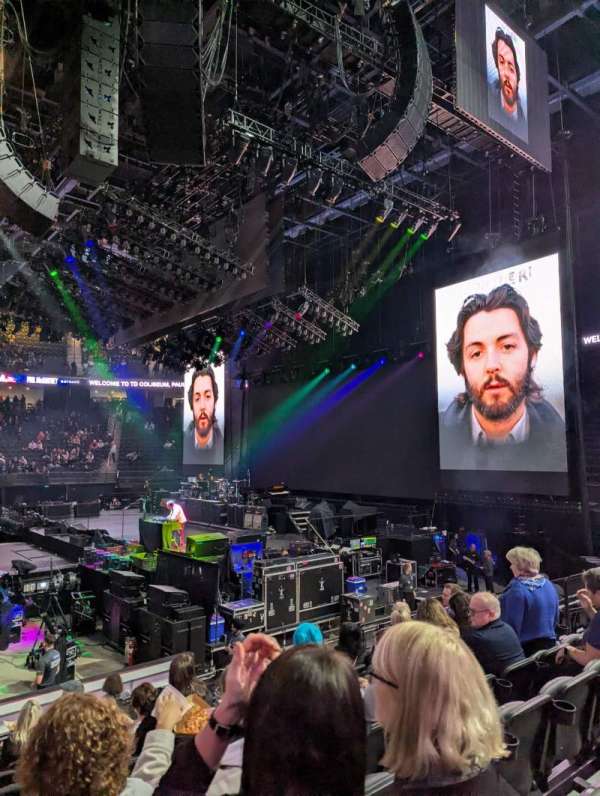TD Coliseum, section: 105, row: 12, seat: 13