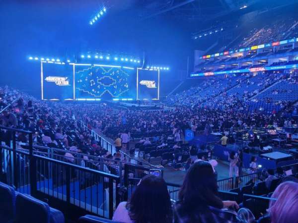 The O2, London, section: 105, row: L, seat: 145