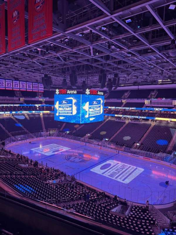 UBS Arena, section: 203, row: 4, seat: 7