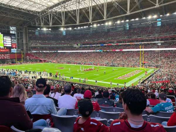 State Farm Stadium, section: 124, row: 39, seat: 25